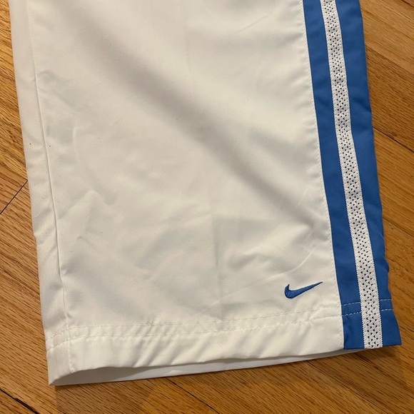 Nike Track Pants Cropped Womens 12-14 LG White Elastic Waist Running Jogging - Picture 3 of 8